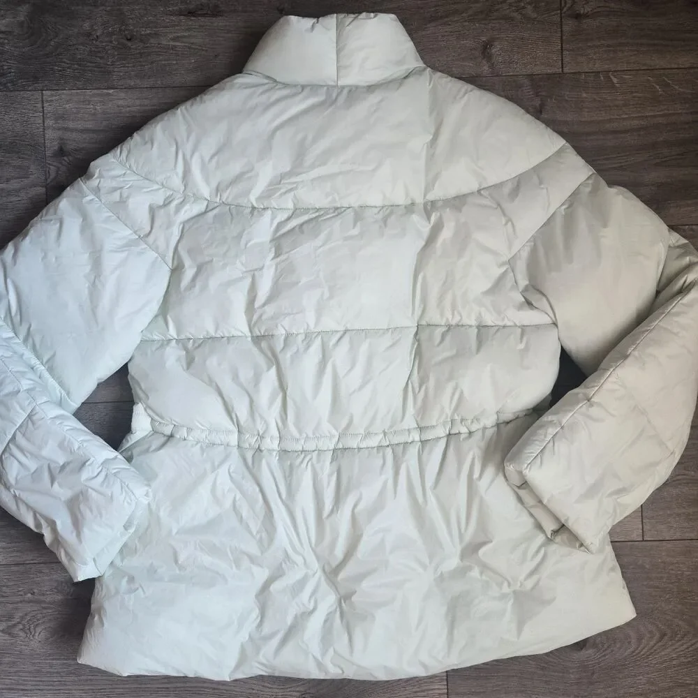 J.Crew Signature Puffer Jacket Women Small S Mint Green Primaloft Insulated Coat